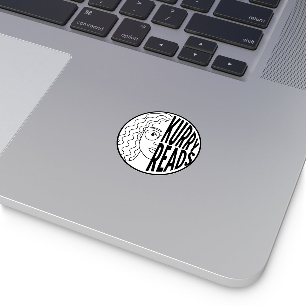 2" kurryreads logo vinyl sticker