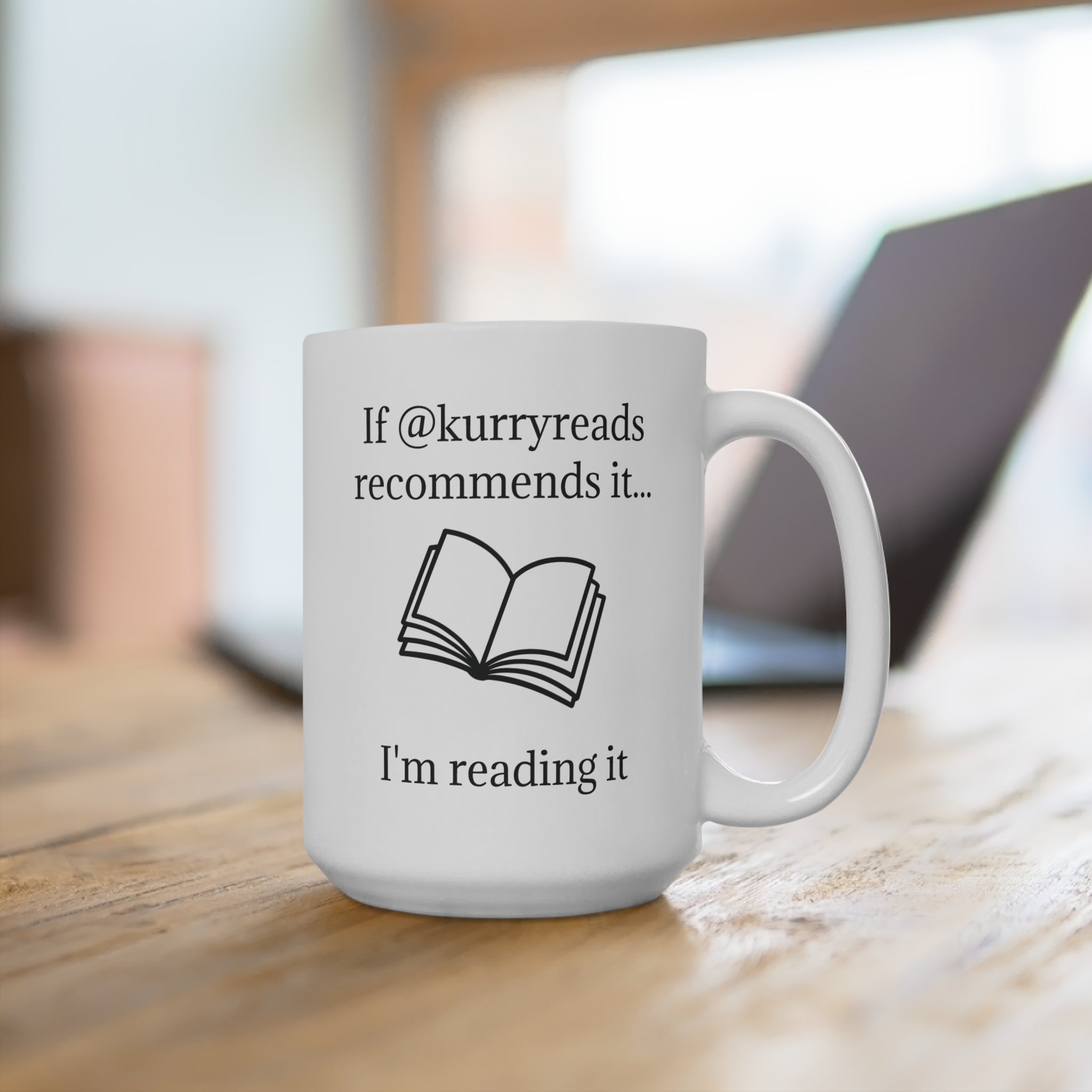If @kurryreads recommends it... I'm reading it / thriller reader - 15oz  Mug