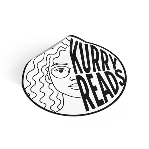 2" kurryreads logo vinyl sticker